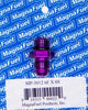 MagnaFuel MP-3012 AN Adapter, -6 AN Flare Male to -6 AN Male Straight Cut O-Ring Adapter, aluminum, Purple anodized, sold individually