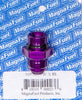 MagnaFuel MP-3013 AN Adapter, -8 AN Flare Male to -8 AN Male Straight Cut O-Ring Adapter, aluminum, Purple anodized, sold individually