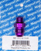 MagnaFuel MP-3015 AN Adapter, -8 AN Flare Male to -6 AN Male Straight Cut O-Ring Adapter, aluminum, Purple anodized, sold individually
