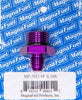 MagnaFuel MP-3021 AN Adapter, -6 AN Flare Male to -10 AN Male Straight Cut O-Ring Adapter, aluminum, Purple anodized, sold individually