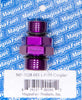 MagnaFuel MP-3028 Purple Union Coupler, -10 AN Straight Cut Male to -8 AN Straight Cut Male, aluminum, O-Rings included, sold individually
