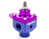 MagnaFuel MP-9833 Large Fuel Pressure Regulator, 2 Port, one -10 AN in, two -8 out, supports 1600+ HP, aluminum, Blue/Purple anodized, sold individually