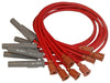 MSD 31309 Super Conductor 8.5MM Spark Plug Wire Set, fits 1973-91 Mopar 5.2/5.6/5.9 engines w/ socket style distributor, Red Wires with Gray Boots, set of 8