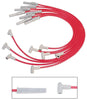 MSD 31369 Super Conductor 8.5MM Spark Plug Wire Set, fits 1973-76 Big Block Chevys with 7.4L engines & HEI distributor, Red Wires with Gray Boots, set of 8