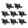 MSD 826383 Blaster Ignition Coil Set, for '99-07 GM LS Gen III/IV Truck engines, Black, Direct Replacement, improved mid-range power & smooth idle, set of 8