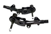 QA1 52307 Front Lower Control Arms, fits Mopar 1967-76 A-Body, twice as strong as factory arms, direct bolt-in, black powder coated