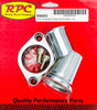 RPC R6003 Water Neck, Small Block Chevy, 45 Degree, Swivel, O-Ring, Polished Aluminum