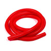 Taylor 38880 Convoluted Tubing, Red, 3/4 inch diameter, plastic, slit for easy wire insertion and removal, sold as a five foot roll