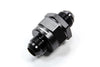 Vibrant Performance 11192 Black Check Valve, -12 AN male inlet and outlet, flapper style, high flow, aluminum, sold individually