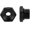 MagnaFuel MP-3072-BLK Black Port Plug, -8 AN, aluminum, hex head, includes O-Ring, includes female 1/8” NPT center, sold individually